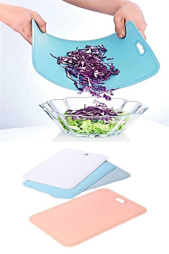 Bükülebilir Esnek Kesme Matı Meyve Sebze Doğrama Kesme Tahtası 20x30 cm (5563) #3