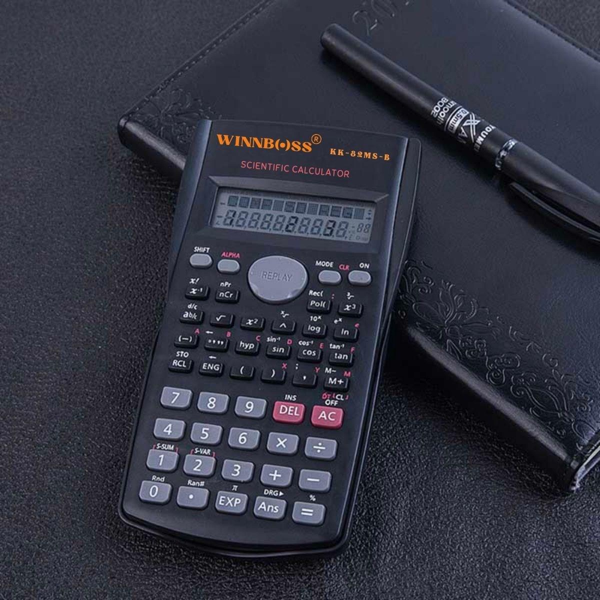 240-Function Scientific Calculator with Cover, Battery Power