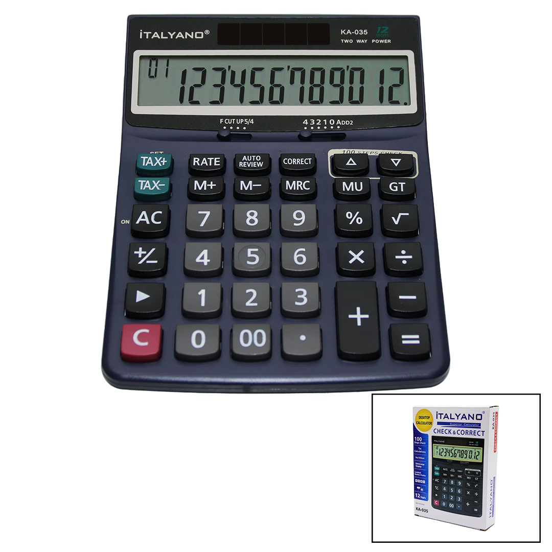 12-Digit Calculator with 100-Operation Backtrack (5563)