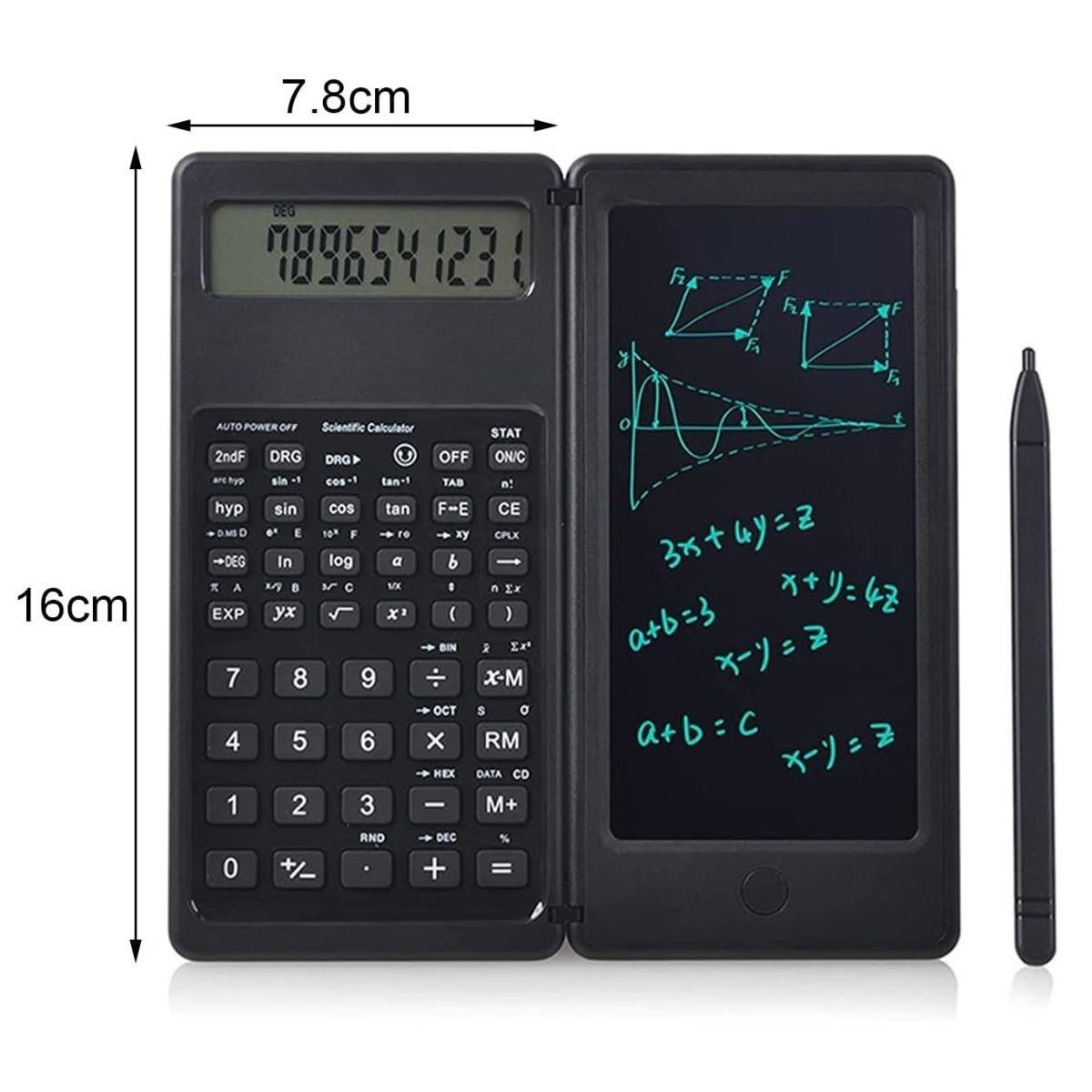 Löschbarer LCD-Schreibblock mit Stift, faltbarer wissenschaftlicher Taschenrechner (5563) #4