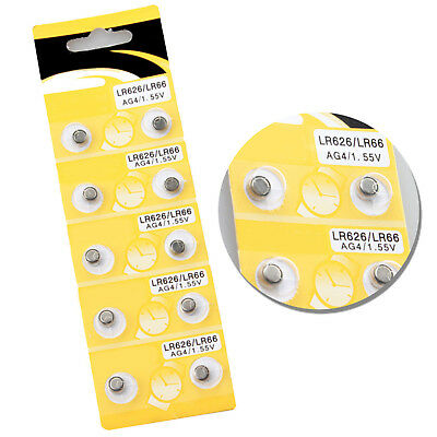 Saat Pili - Düğme Pil 10lu Paket LR626-LR66 AG4-1.55V (5563)