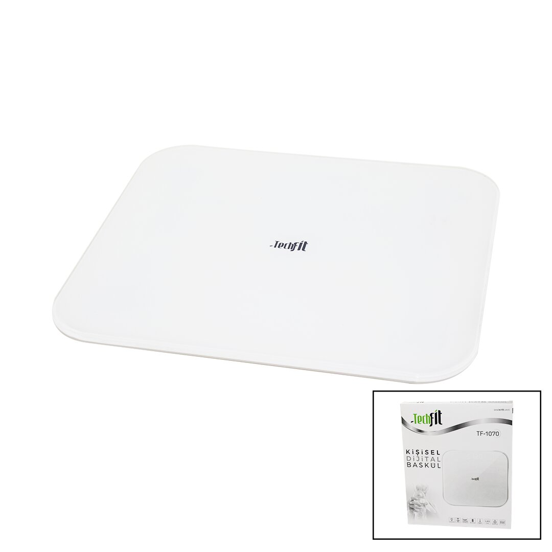 GİZLİ EKRAN -SOFT BEYAZ CAM ZEMİN  DİJİTAL BASKÜL TERAZİ 180