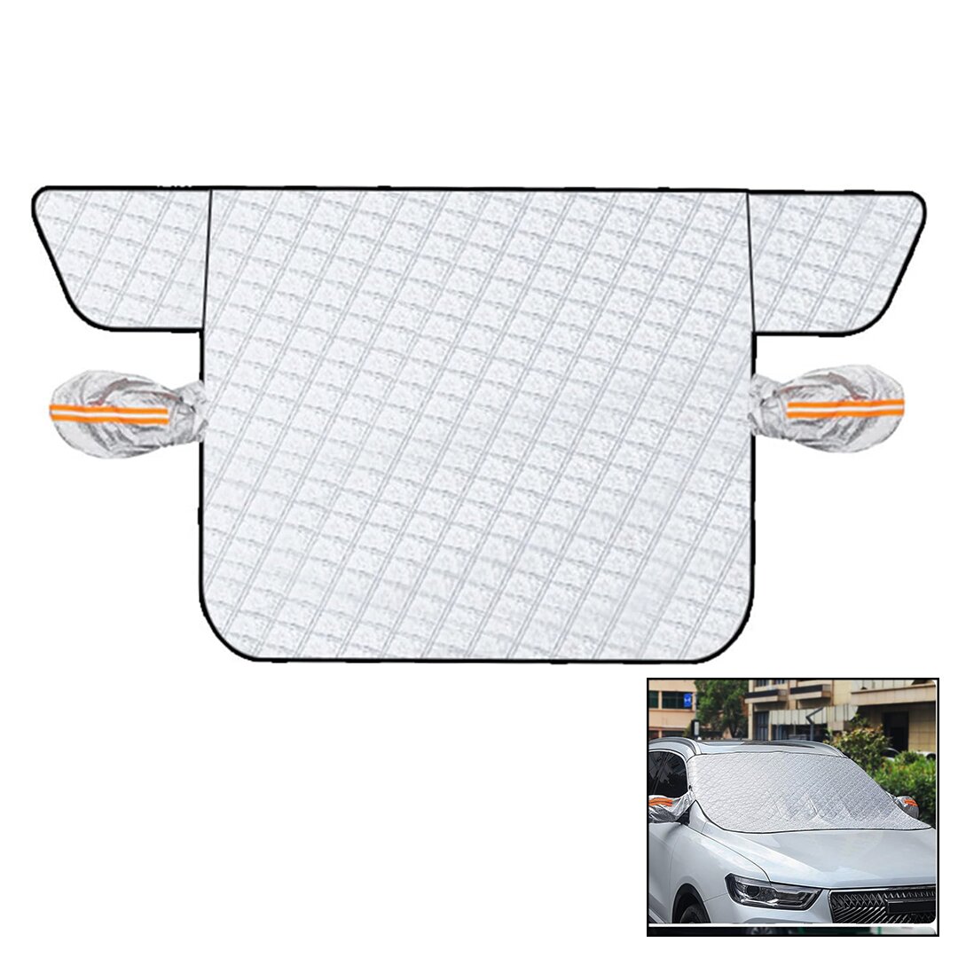 Car Windshield Ice Cover 150x110cm with Mirror Flaps - Safet