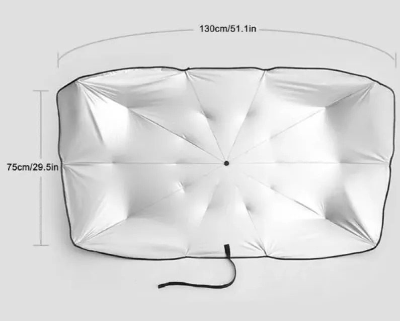 Klappbarer Auto-Frontscheiben-Sonnenschutz Regenschirm (5563) #2