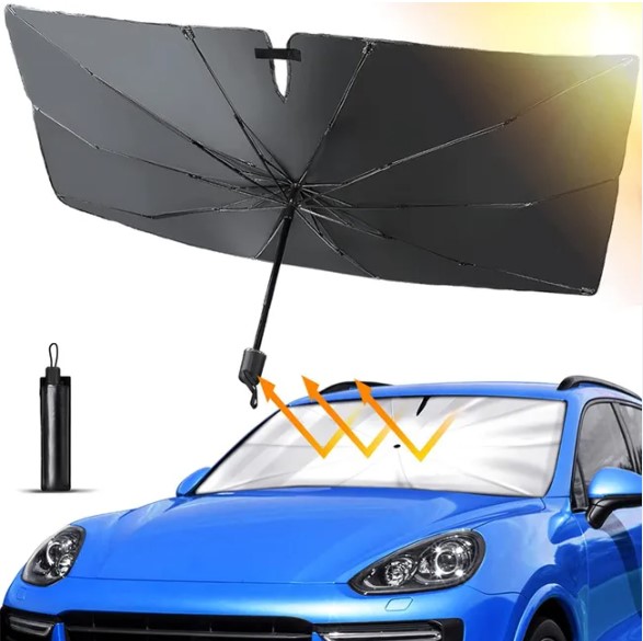 Klappbarer Auto-Frontscheiben-Sonnenschutz Regenschirm (5563) #4