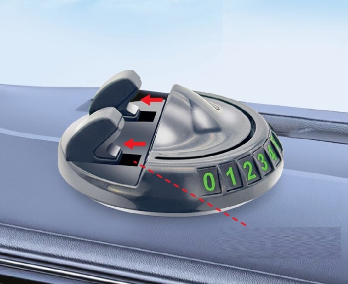 360° Dönebilen Yapışkanlı Numaratörlü Araç Telefon Tutucu (5563) #2