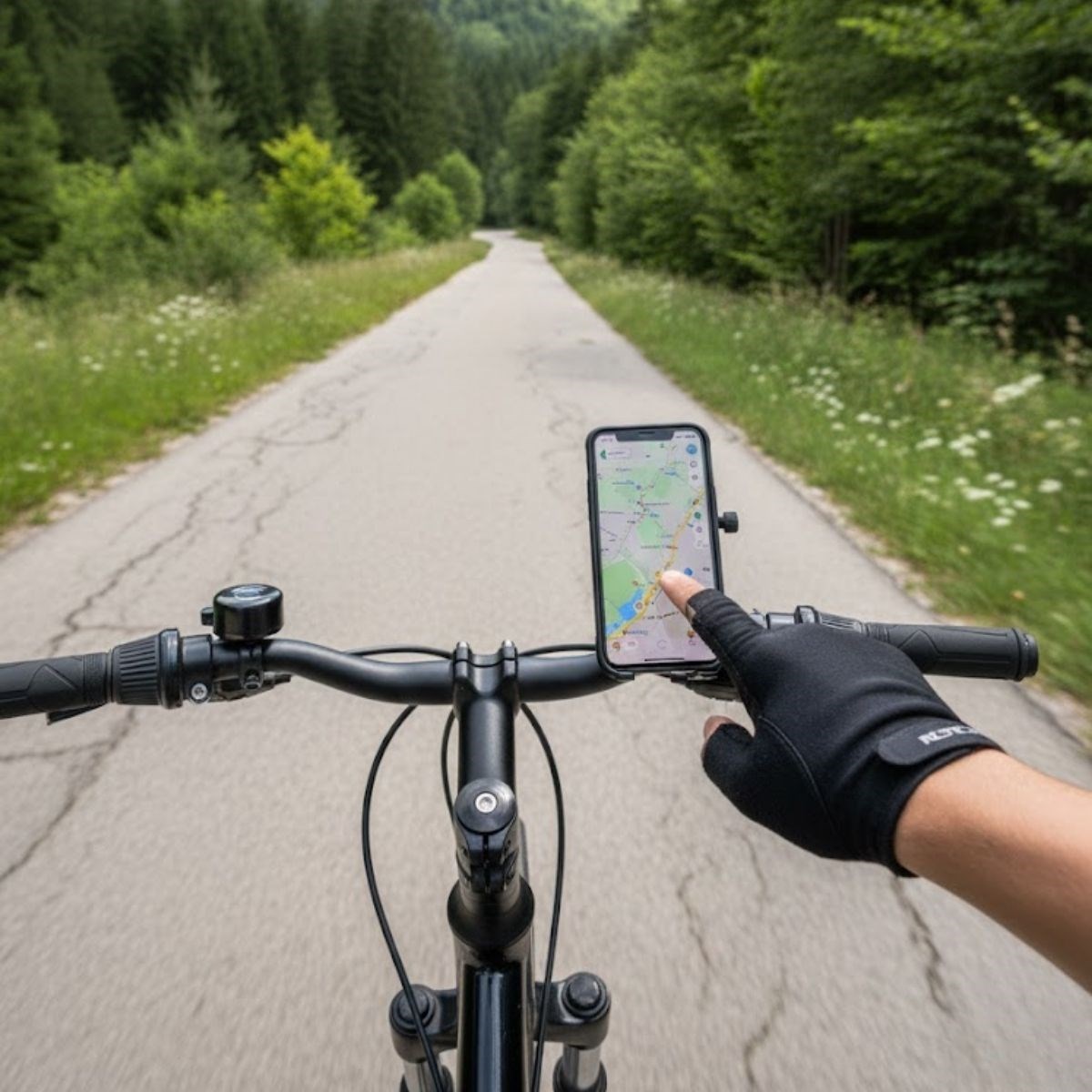 Universelle Motorrad-Handyhalterung – Rutschfest, verriegelbar, 360° drehbar (5563) #3