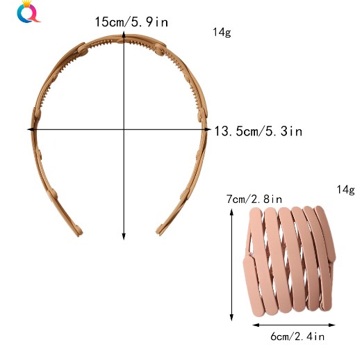 Foldable Crown Hair Clip (5563) #2