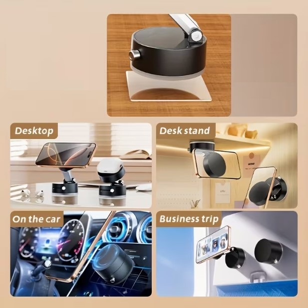 Magnetische faltbare Handyhalterung - Dashboard und Fenster kompatibel (5563) #4
