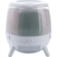 6-Compartment 360° Rotating 6L Cereal & Dry Food Organizer (5563) #5