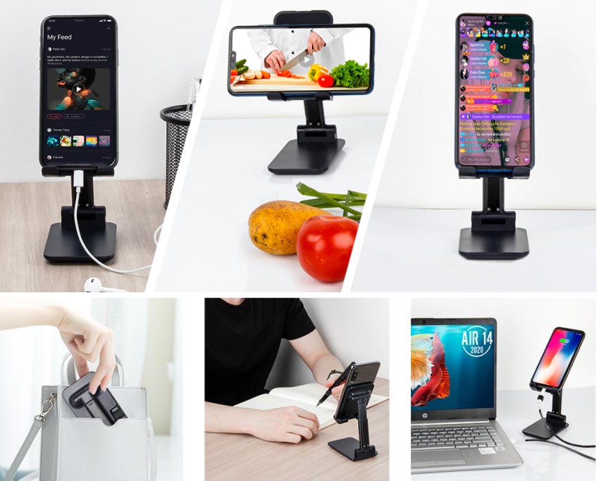 Katlanabilir Masaüstü Telefon Tutucu Stand (5563) #5