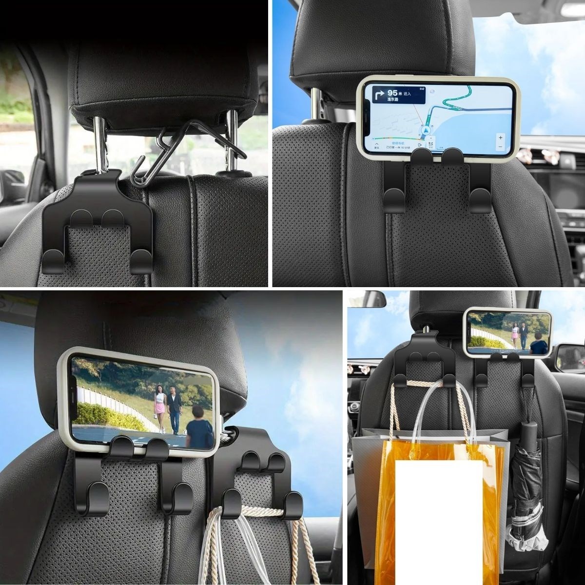 Auto-Rücksitzorganizer mit Aufhängung - Telefon- und Tablet-Halter (5563) #2
