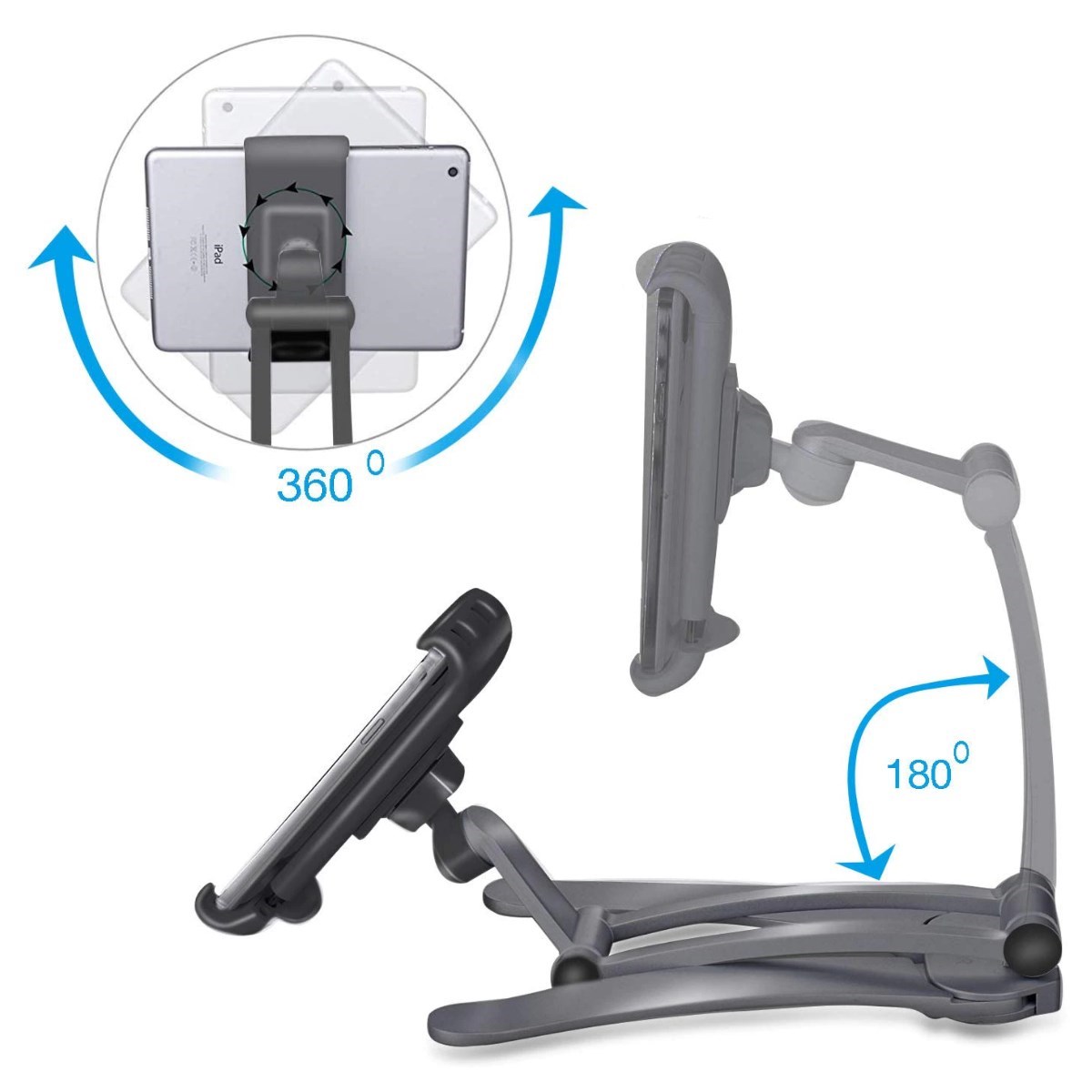 360° Drehbarer Küchen-Tablet- und Telefonhalter mit flexiblem Ständer (5563) #4