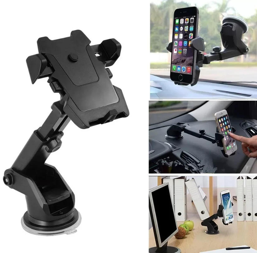 Long Neck One Touch Car Mount Araç İçi Telefonu Tutucu (5563) #2