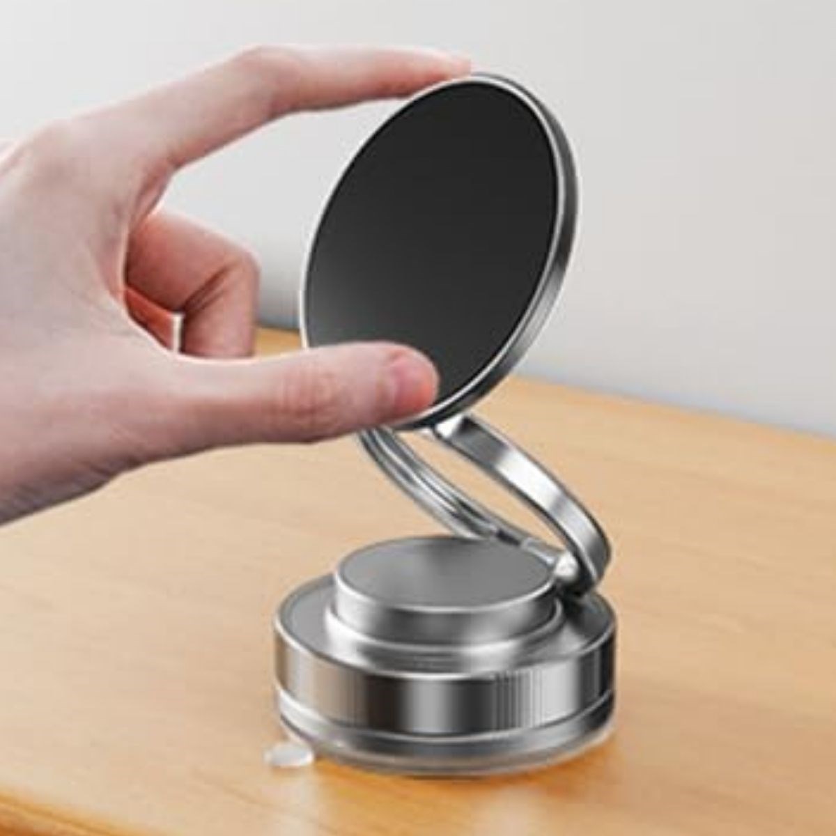 Vakumlu Manyetik Telefon Tutucu – Güçlü Vakum 360 Derece Döner Araç İçi Telefon Standı, Ultra Sabit Manyetik Destekli Mobil Cihaz Aparatı (5563) #4