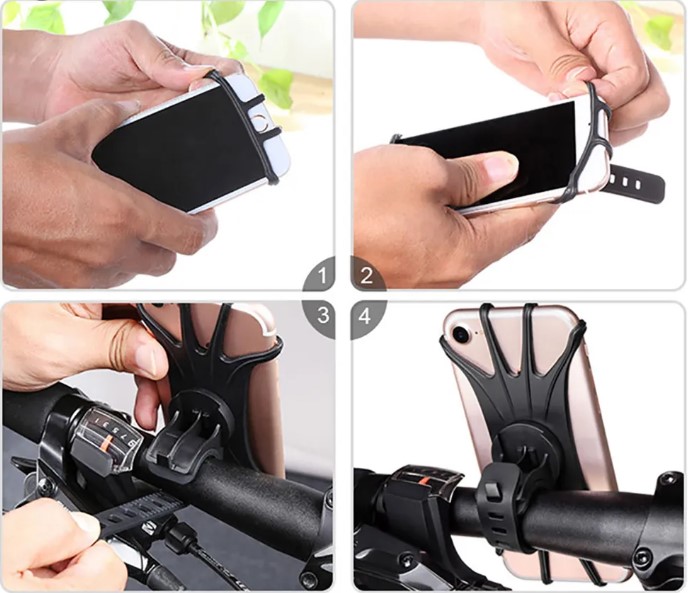 Flexibler Silikon-Spinnen-Fahrrad-Telefonhalter (5563) #3