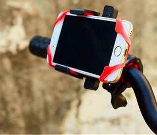 Fahrrad-Handyhalter mit Gummiband und Ständer (5563) #3