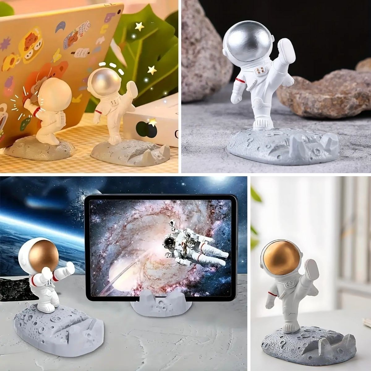 Mini Astronot Model Telefon ve Tablet Tutucu Standı (5563) #3