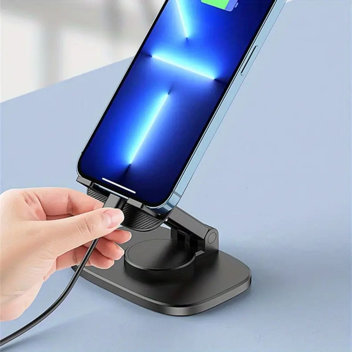 360 Döner Masaüstü Mobil Telefon Tutucu Standı (5563) #3