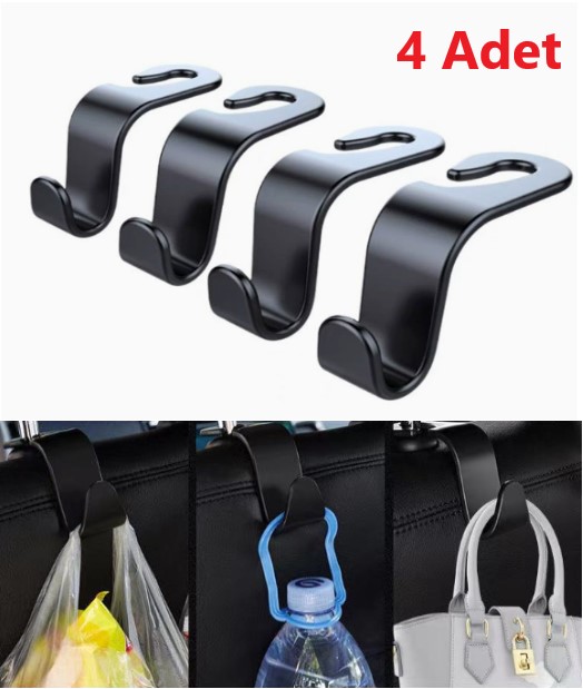 4-Pack Car Seat Back Organizer Hooks (5563)