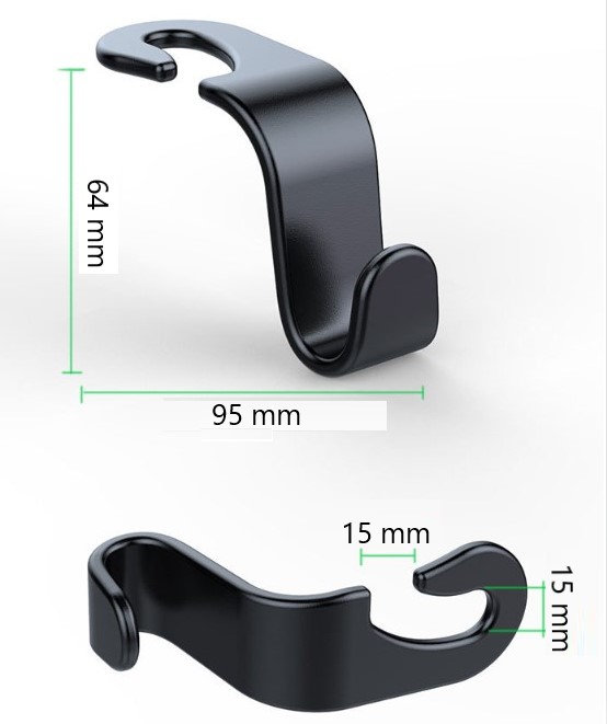 4er Set Auto Sitzkissen Haken (5563) #4