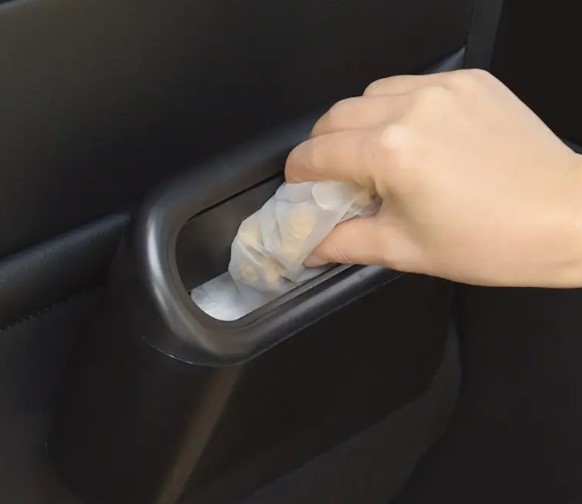 Car Trash Bin with Lid Organizer Black (5563) #2