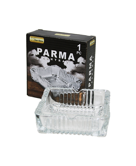 Square Glass Ashtray (5563)