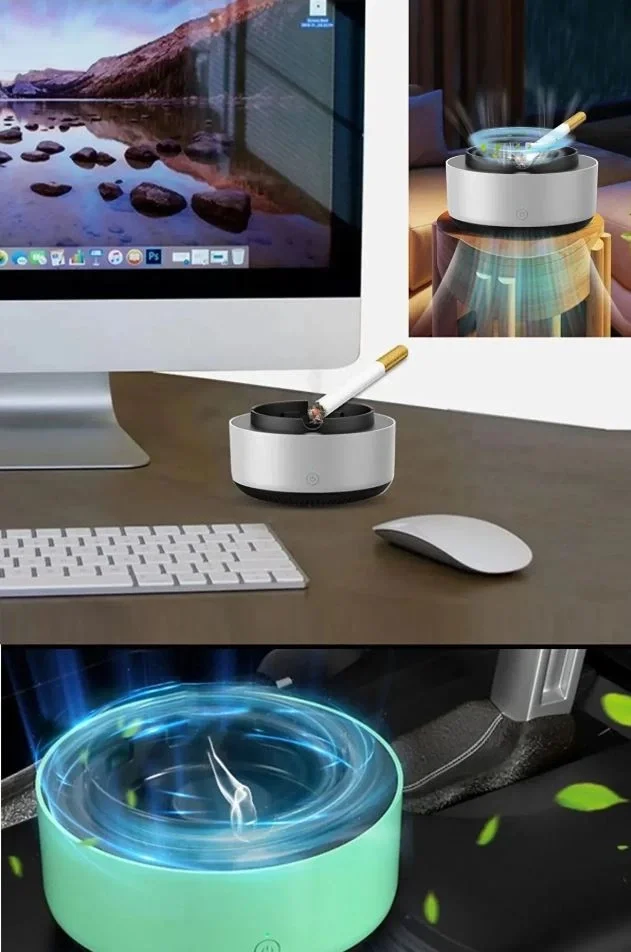 Air Purifying Ashtray HS-28 Indoor Home Office Car (5563) #2