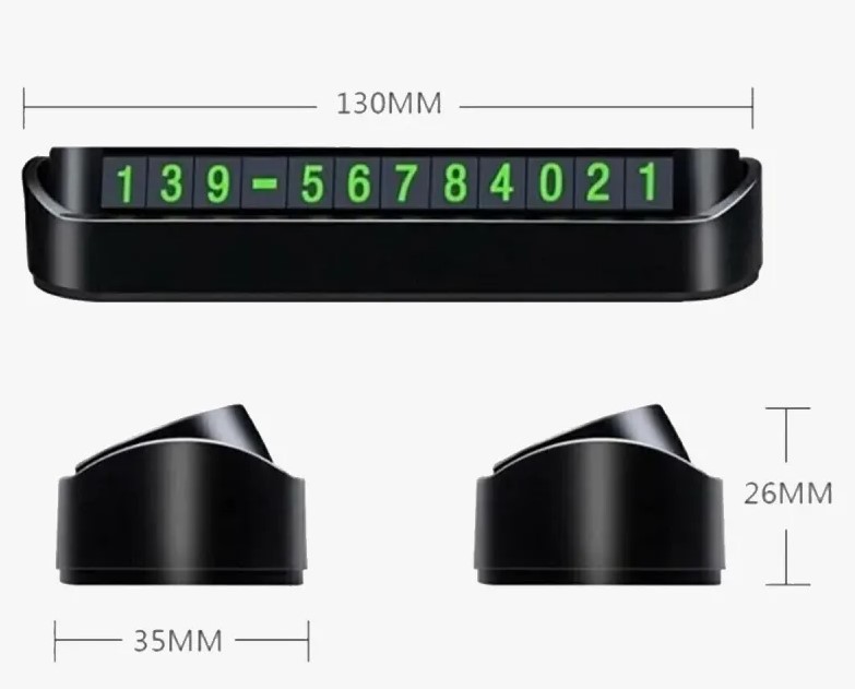 Araç Torpido Üstü Aç Kapa Numaratör Turuncu Kutu (5563) #3