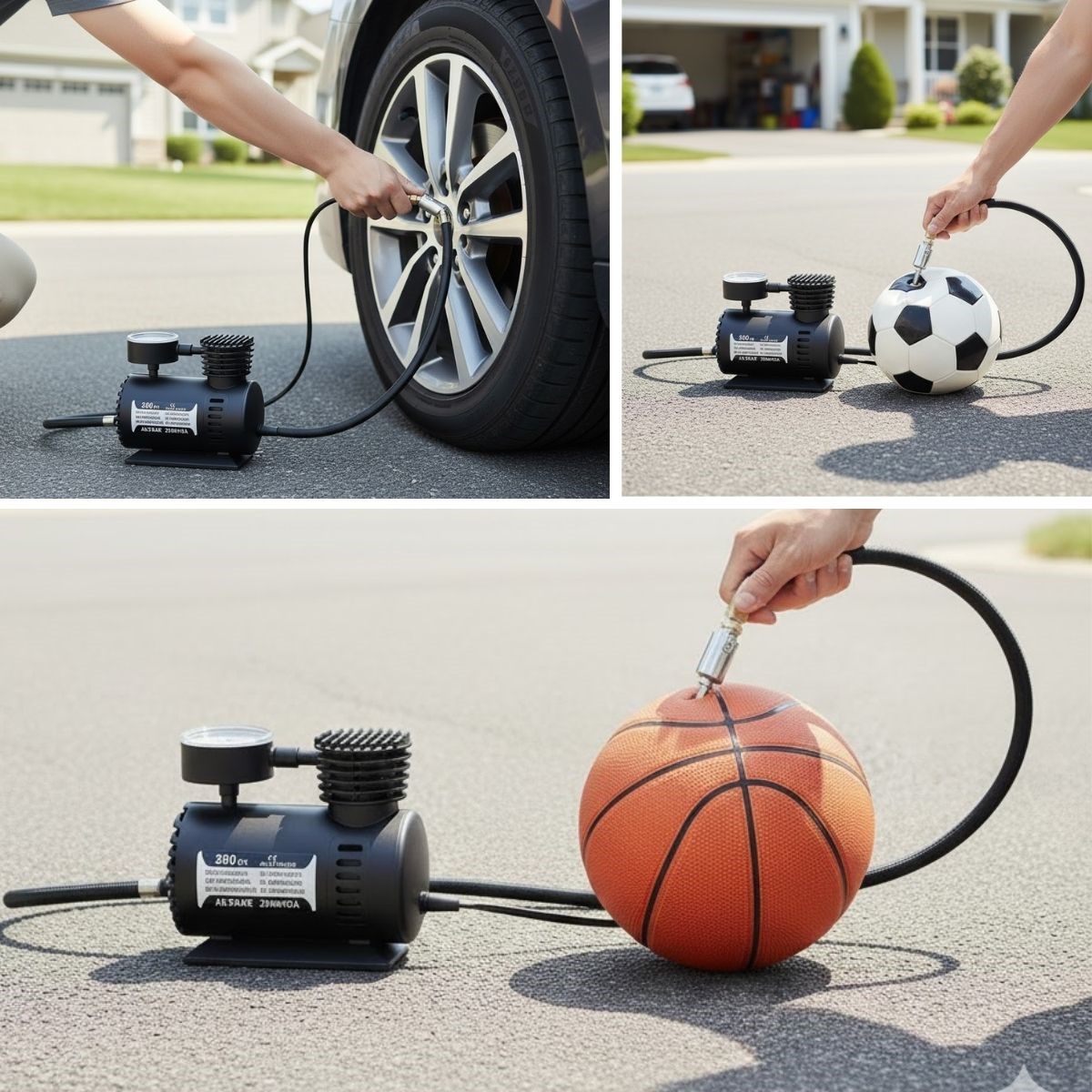 300 PSI Portable Air Compressor – Car, Motorcycle & Bike Tire Pump #5