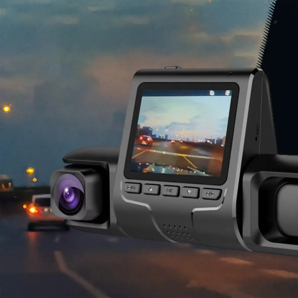 1080P Triple Lens Car Dash Cam Front Interior & Rear HD DVR 120° Loop Recording #5
