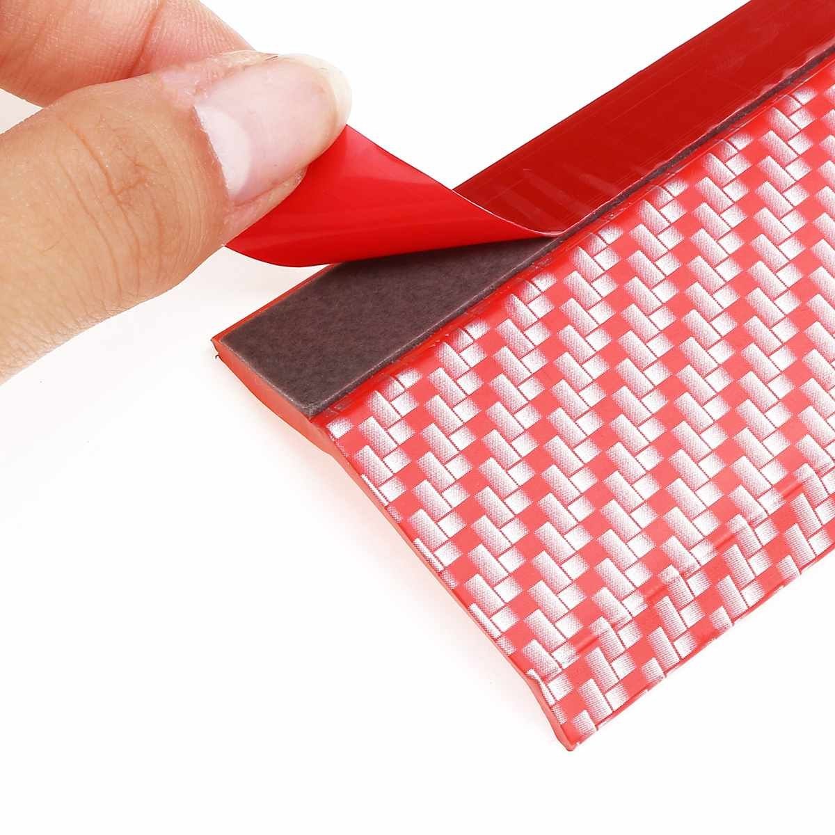 Kırmızı Renkli 2,5 Metre Araba Oto Ön Tampon Koruyucu Kauçuk Pratik Tampon Şerit Bant Döşeme Kiti (5563) #2