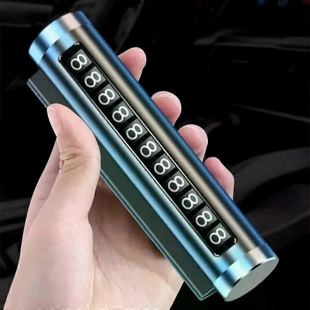 Rotary Phone Number Plate Car Parking Card Metal Aluminum Universal Auto Accessories (5563) #2
