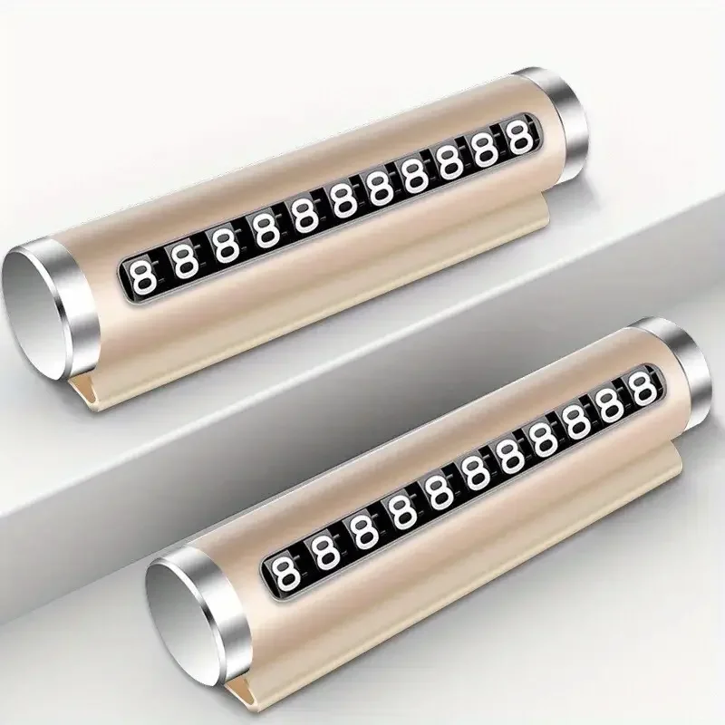 Rotary Phone Number Plate Car Parking Card Metal Aluminum Universal Auto Accessories (5563) #3