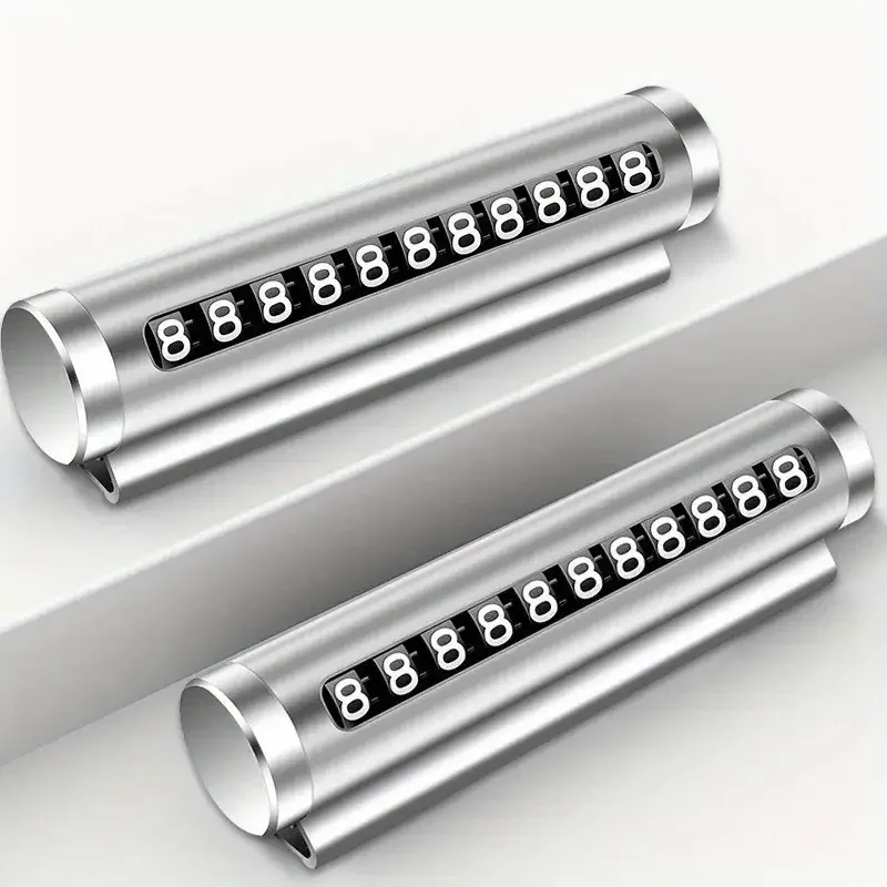 Rotary Phone Number Plate Car Parking Card Metal Aluminum Universal Auto Accessories (5563) #4