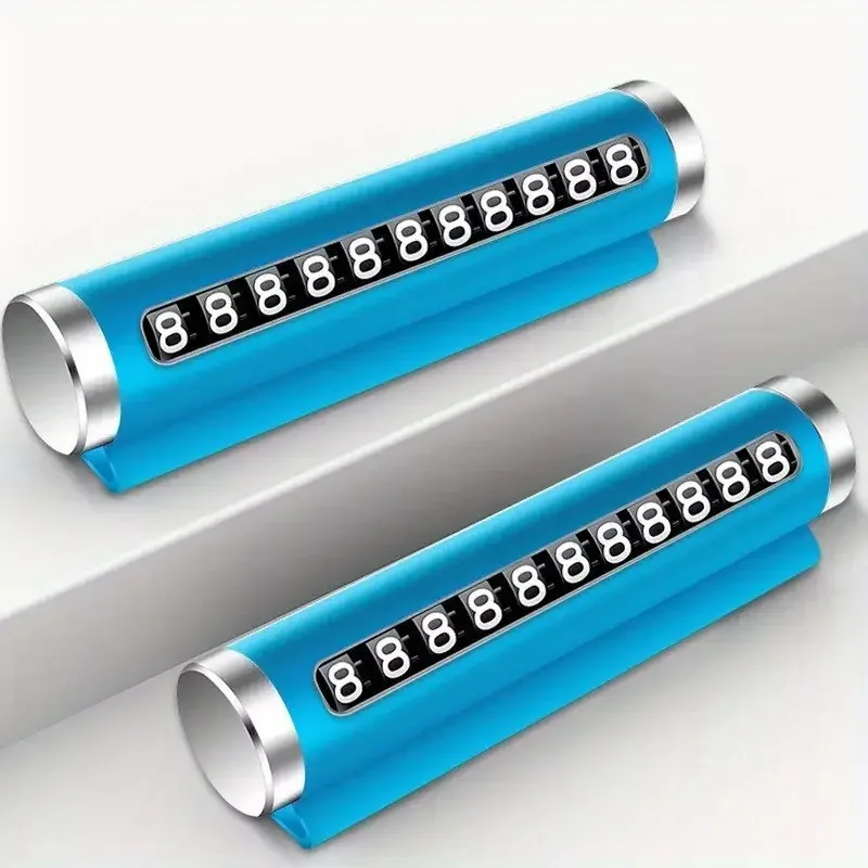 Rotary Phone Number Plate Car Parking Card Metal Aluminum Universal Auto Accessories (5563) #5