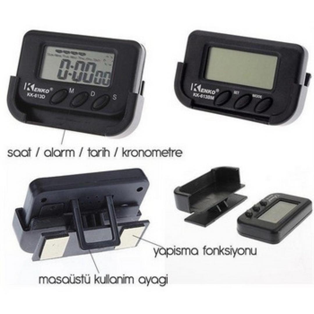 Car Digital Clock with Stopwatch (5563)