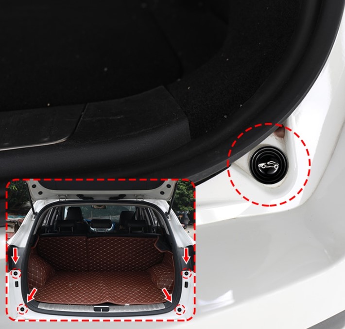 Car Door Sound & Impact Absorbing Pad 10pcs Black (5563) #4