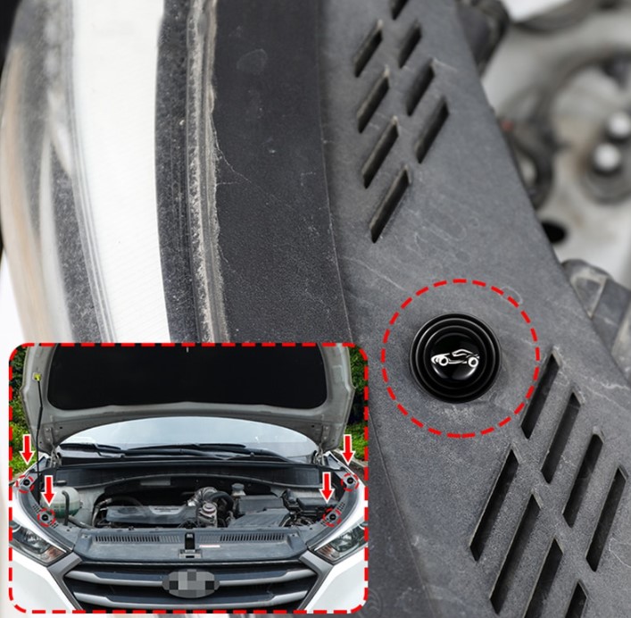 Car Door Sound & Impact Absorbing Pad 10pcs Black (5563) #5