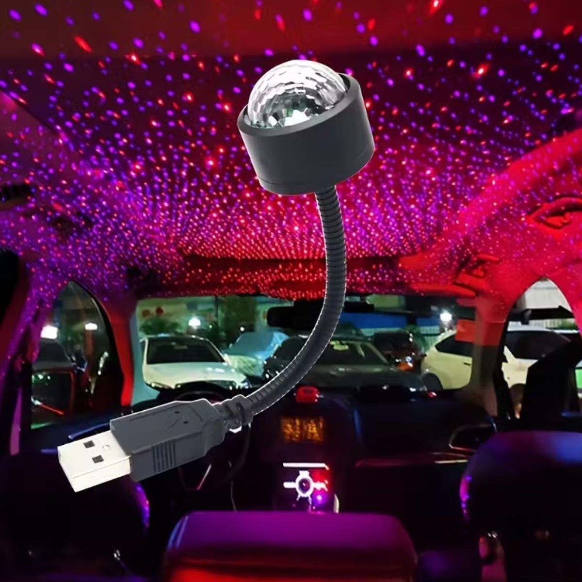 USB Sound-reaktive LED Atmosphärenleuchte mit 8 Modi – (5563) #2