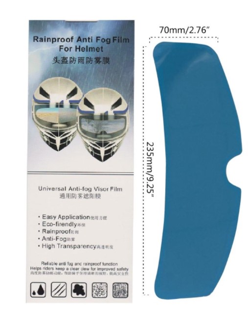 Regenschutzfolie für Motorradhelm (5563) #3