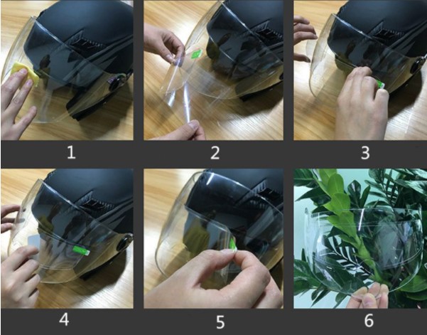 Regenschutzfolie für Motorradhelm (5563) #4