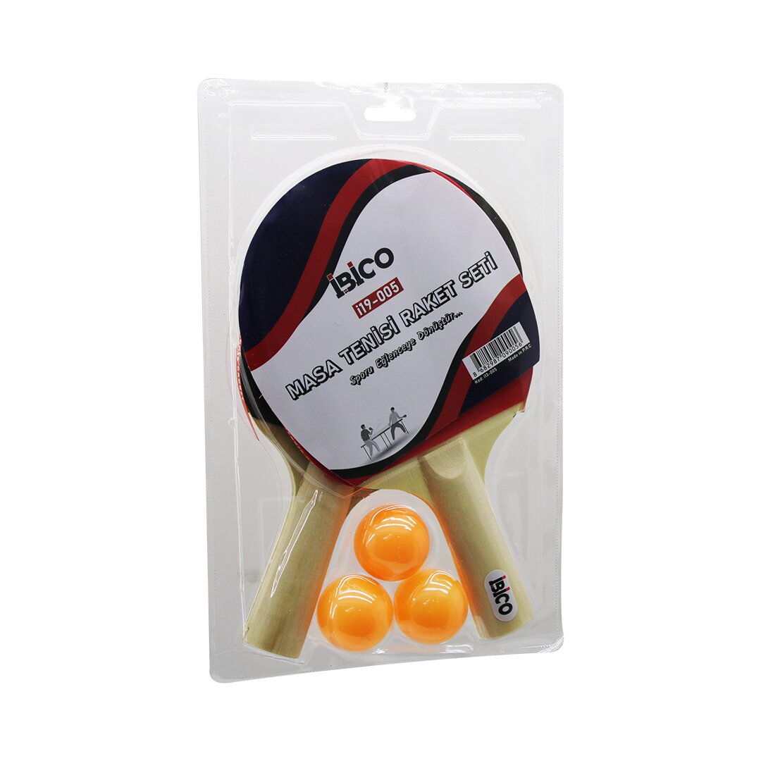 Table Tennis Ping Pong Racket Set 2 Rackets - 3 Balls (5563)