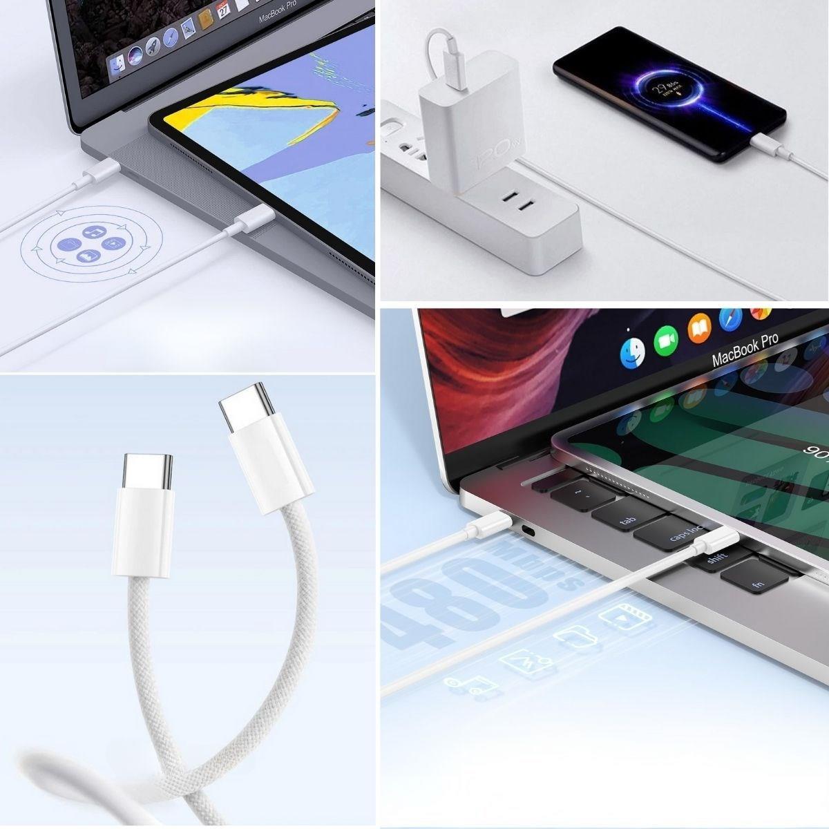 Apple 15/15 Pro USB-C to USB-C Geflochtenes Schnellladekabel (1m) #2