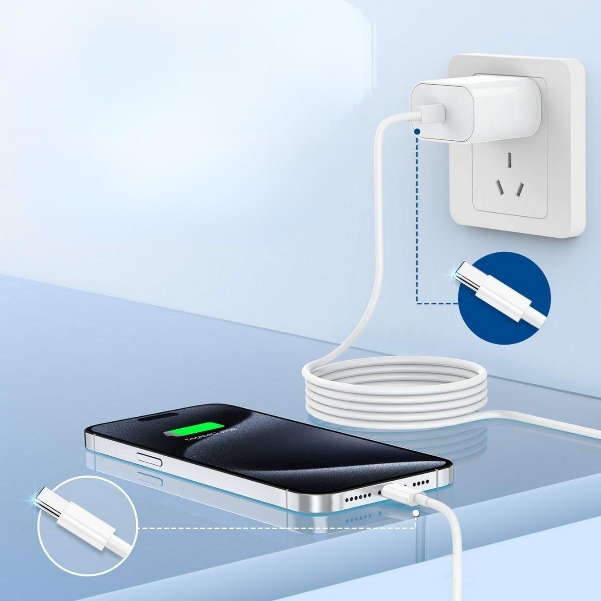 Apple 15/15 Pro USB-C to USB-C Geflochtenes Schnellladekabel (1m) #4