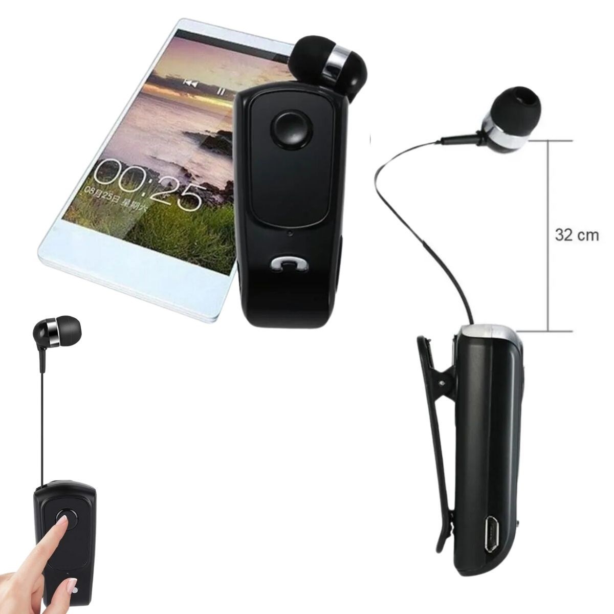 Bluetooth-Kopfhörer mit Aufwickler und Telefonverbindung (5563) #5