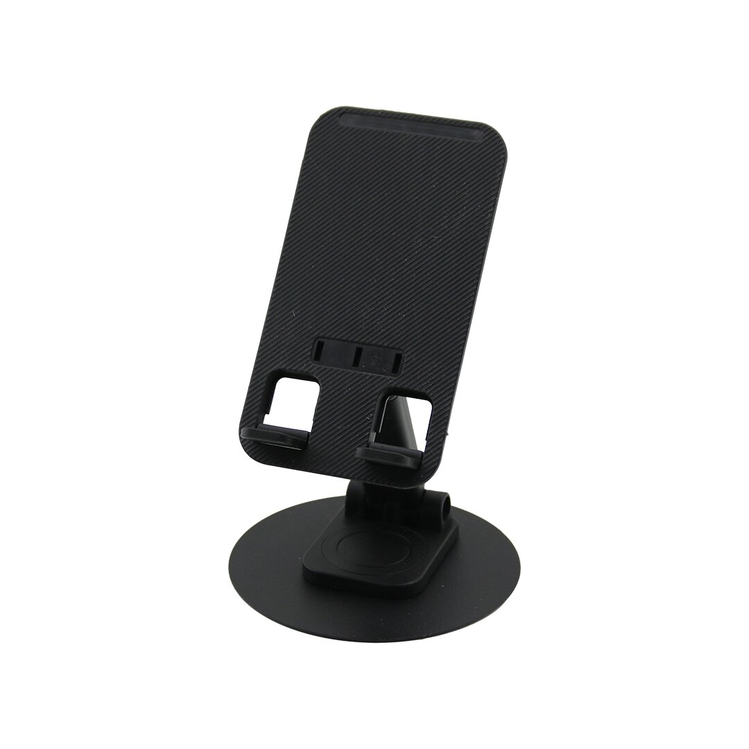 Metal Rotating Base Acrobat Desktop Phone Holder Black Plast