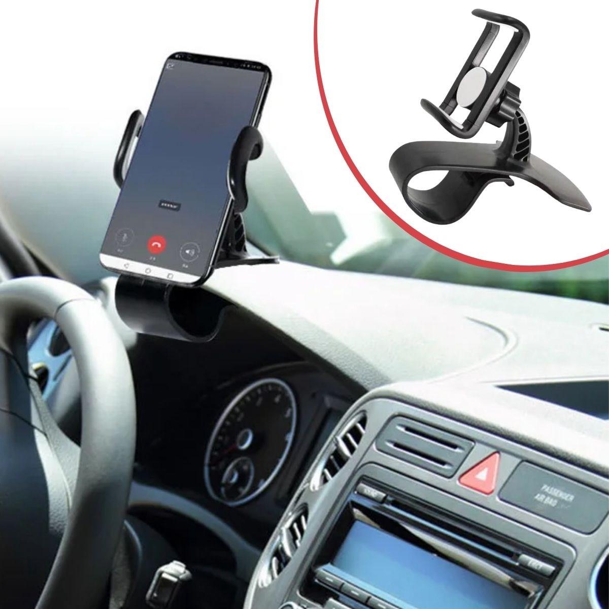 Car Console Phone Holder with 360° Rotating Head (5563)