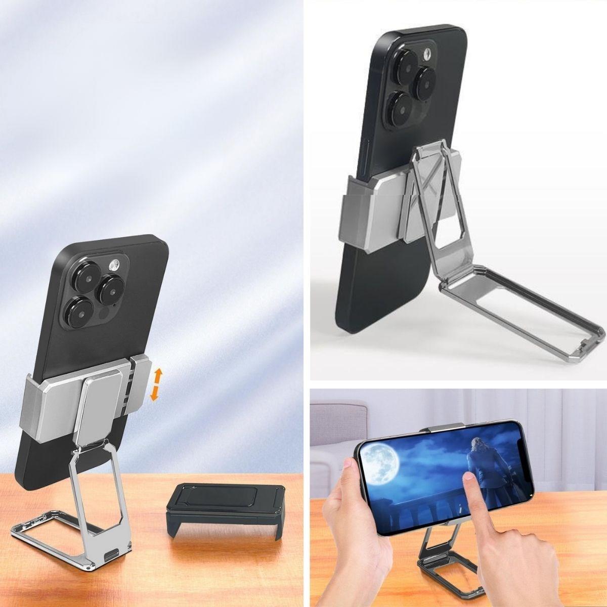 360 derece Dönen Tüm Telefon Tipleri İle Uyumlu Metal Telefon Standı Braket (5563) #4