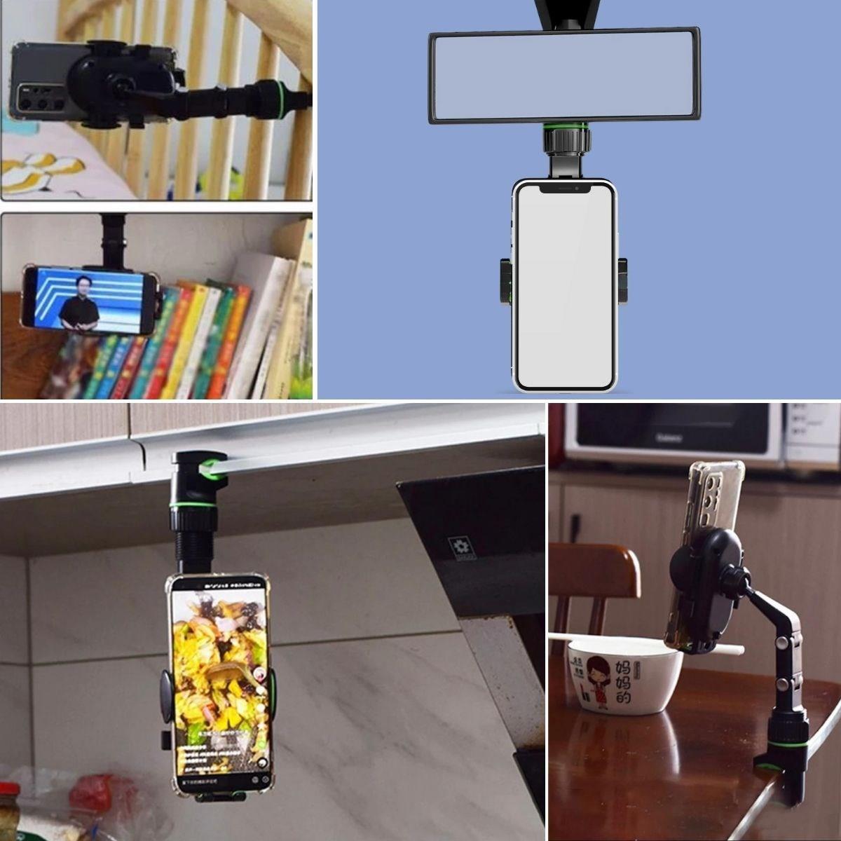 Adjustable Rearview Mirror Phone Holder Mount (5563) #2